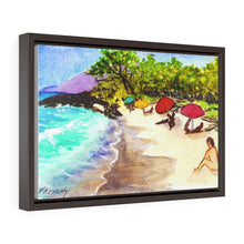 Load image into Gallery viewer, Little Makena Nude Beach, Maui, Hawaii 2016  - Horizontal Framed Premium Gallery Wrap Canvas