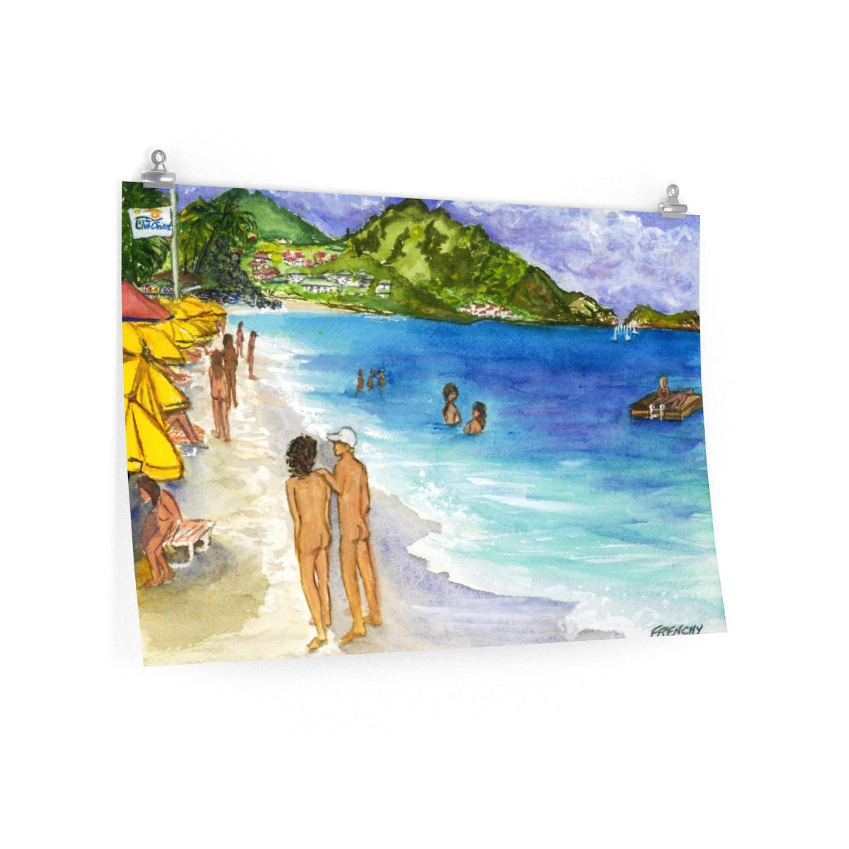 Club Orient, Orient Beach, Saint Martin, 2015 - Premium Matte horizontal  posters