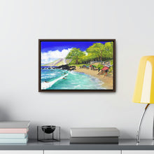 Load image into Gallery viewer, Little Beach, Maui, Hawaii 2017 (cropped) - Horizontal Framed Premium Gallery Wrap Canvas