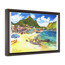 Load image into Gallery viewer, Pedros, Orient Beach, Saint Martin 2000 - Horizontal Framed Premium Gallery Wrap Canvas