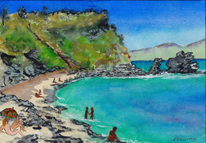 Aquarelli Beach, Island of Elba 2019 - Premium Gallery Wrap Canvas