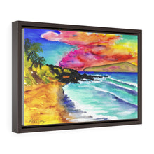 Load image into Gallery viewer, Little Beach Sunset, Maui, Hawaii 2017 - Horizontal Framed Premium Gallery Wrap Canvas