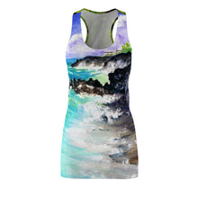 Load image into Gallery viewer, Kehena 2 - Black Sand Beach, Big Island Hawaii  - Women&#39;s Racerback Beach Dress