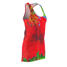 Load image into Gallery viewer, Red Hibiscus, Saint Martin, French West Indies 2017 - Women&#39;s Racerback Beach Dress