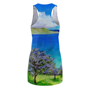 Jacaranda Trees, Maui, HI 2018 - Women's Racerback Beach Dress