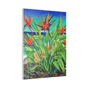 BIRD OF PARADISE Frenchy Loeb - Giclée style large 3x4’ printed stretched canvas