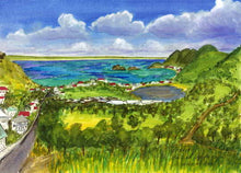 Load image into Gallery viewer, Road to Grand Case, Saint Martin 2000 - Horizontal Framed Premium Gallery Wrap Canvas