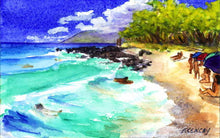 Load image into Gallery viewer, Body Surfers, Little Beach, Maui, Hawaii 2017 - Horizontal Framed Premium Gallery Wrap Canvas