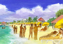 Load image into Gallery viewer, Club Orient, Saint Martin 2007 - Horizontal Framed Premium Gallery Wrap Canvas